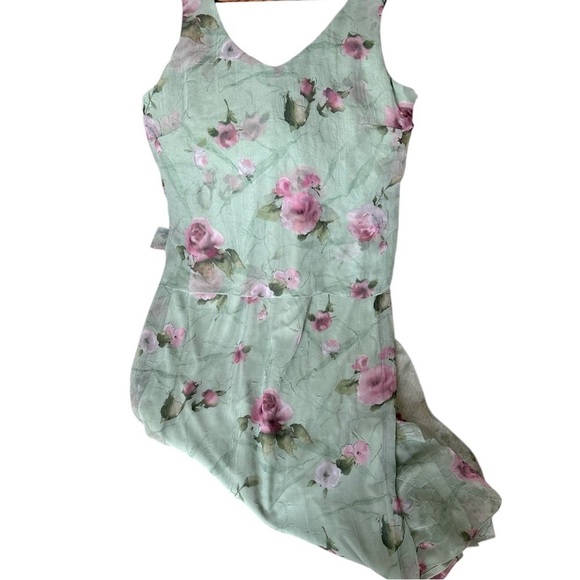 Vintage 90s Plus Women’s Floral Print Sleeveless Dress Size 14W Made in USA - Picture 11 of 16